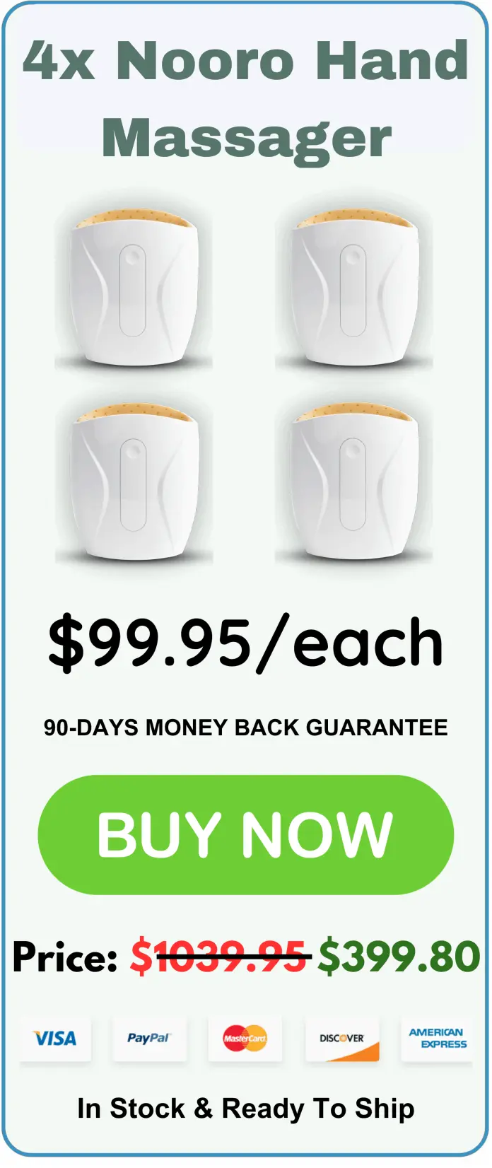 Nooro Hand Massager offer package price 