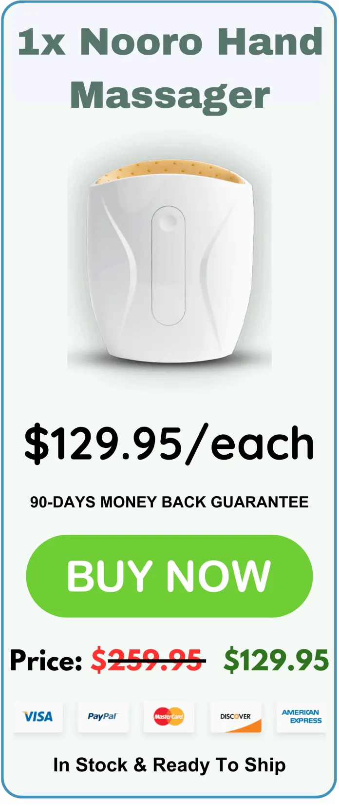 Nooro Hand Massager price 